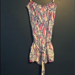 Lilly Pulitzer romper EUC. Only hung to dry.